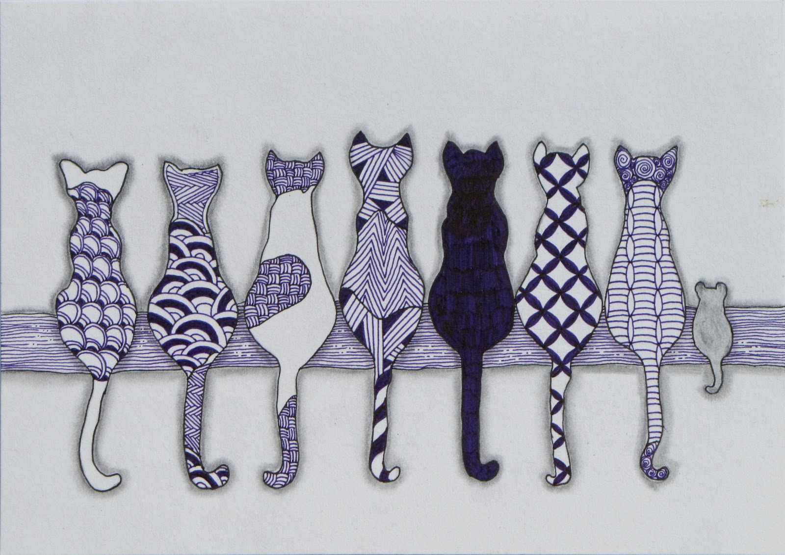 Tinker Tangles: Zentangle Cats