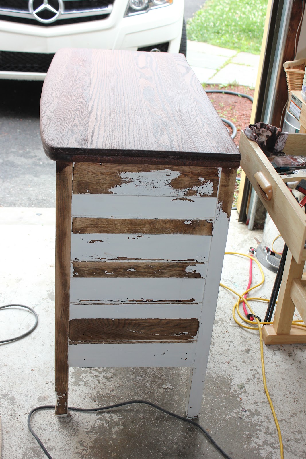 My Passion For Decor White And Neglected Craigslist Dresser Turned