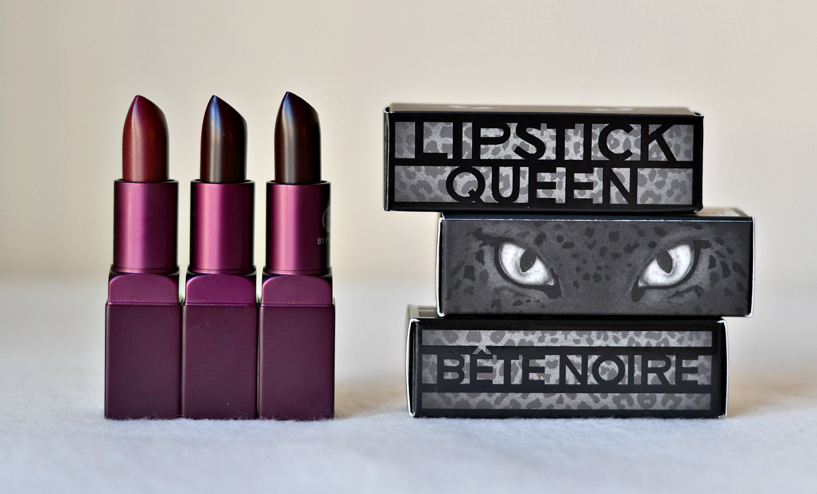 Lipstick Queen 'Bete Noire' One Shade Three Ways Hayley Hall
