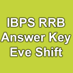 IBPS RRB Evening Shift answer key 2015