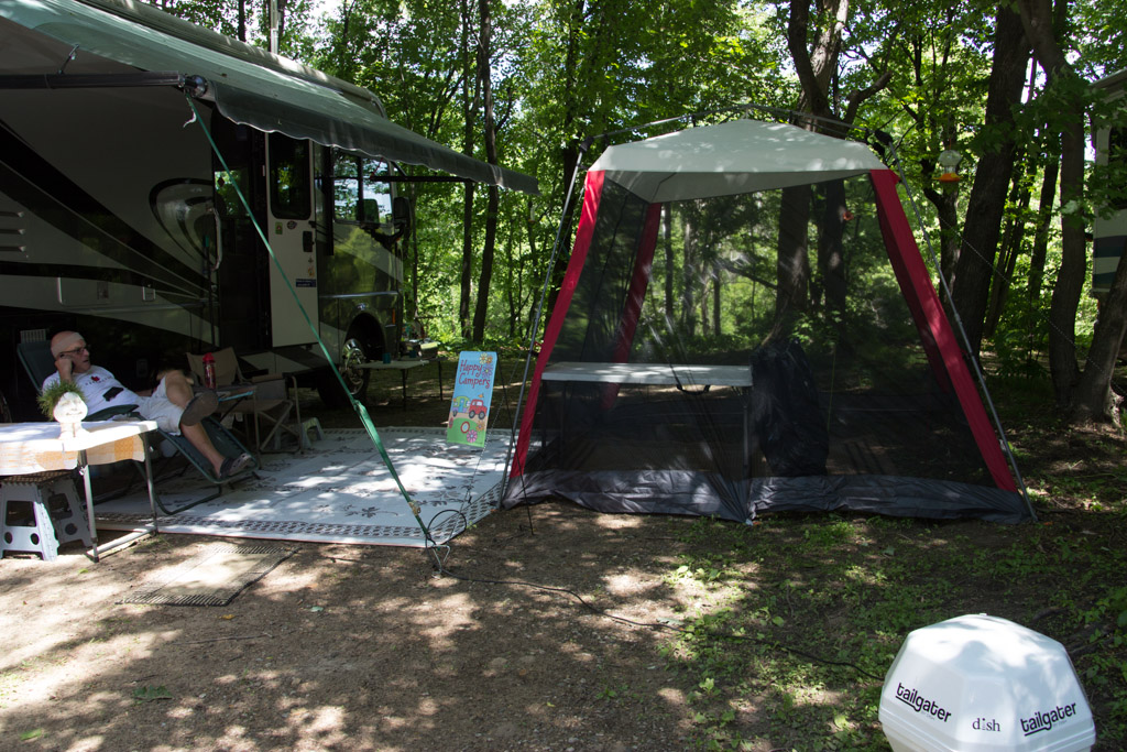 Life in a canned ham Settled back into Ham Lake Campground