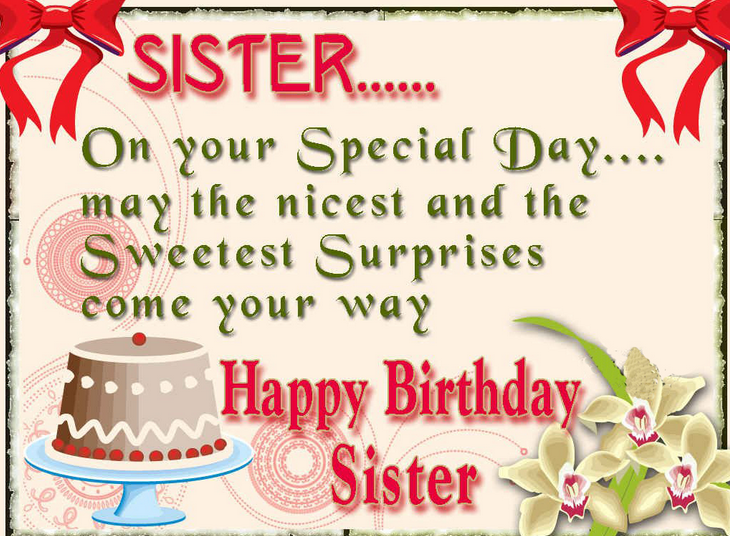Surprise Birthday Card for Sister Send Everyday
