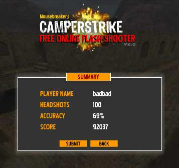 flash game Camper Strike Gratis (versi CS)