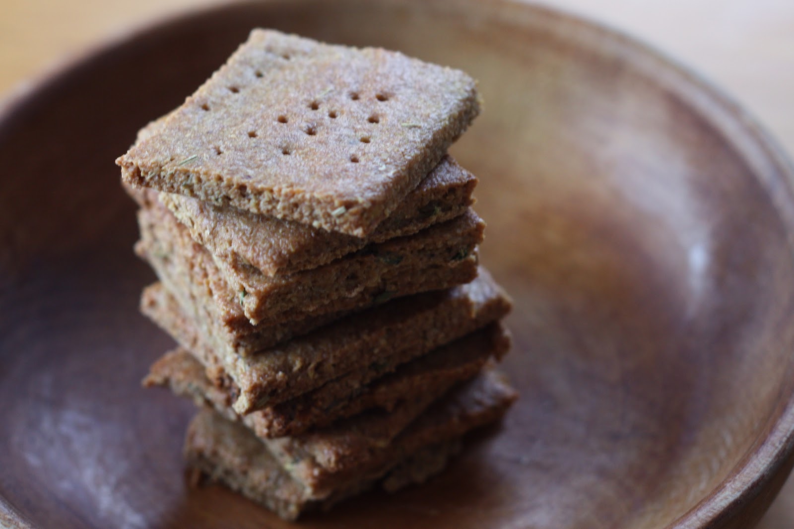 A natural food blog Oven Baked Flax Crackers