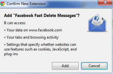 Add to chrome facebook fast chat delete