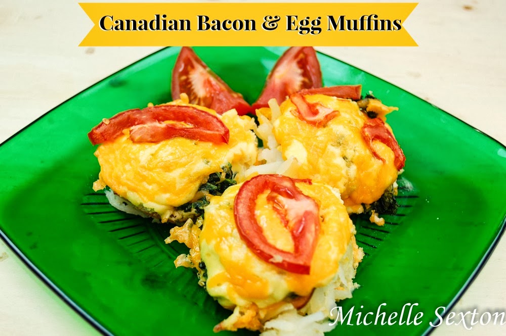 Canadian Bacon & Egg Muffins with Hash Browns Recipe - click through and get this recipe