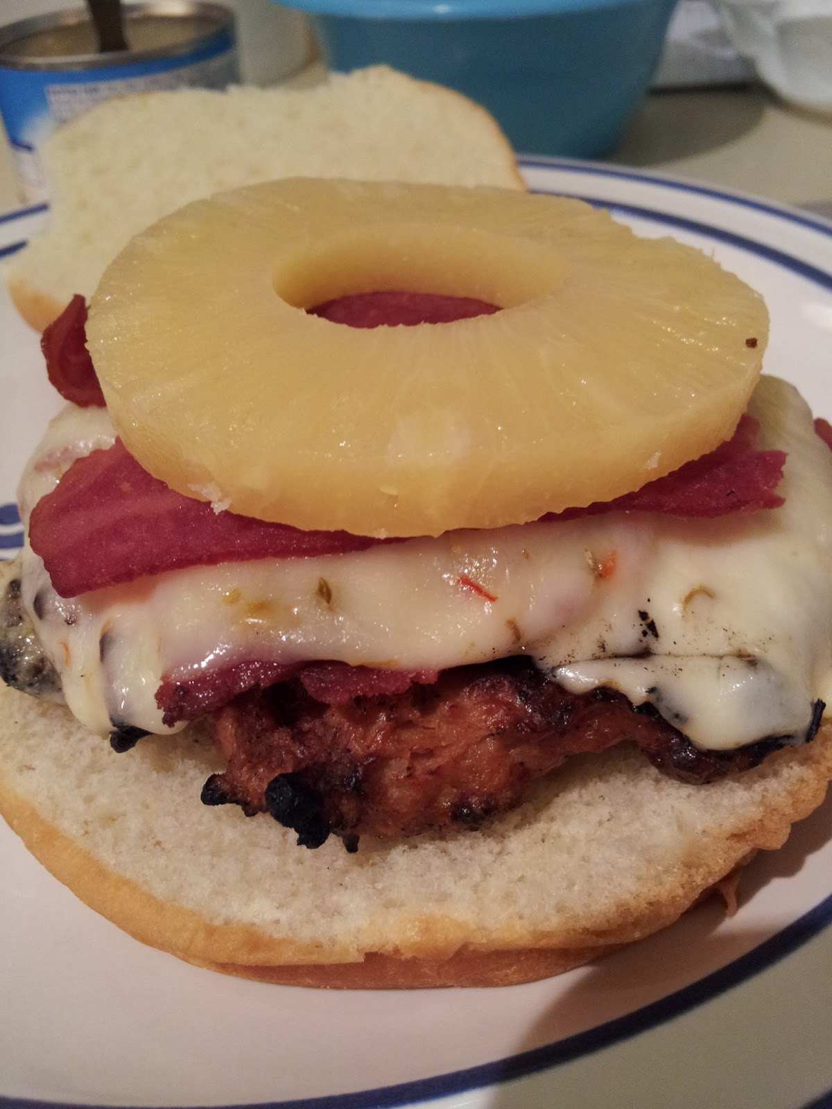 COVERED IN BACON Spicy Chicken Pineapple Burgers