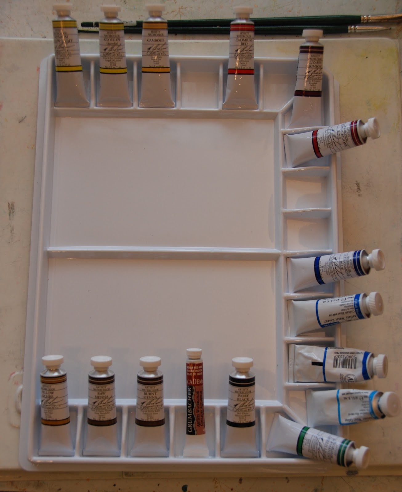 Sally Cannon Ellis' Watercolor Adventures Setting up your watercolor palette