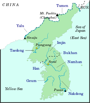 Han River Korea Map Marxist: Rivers Of Korea