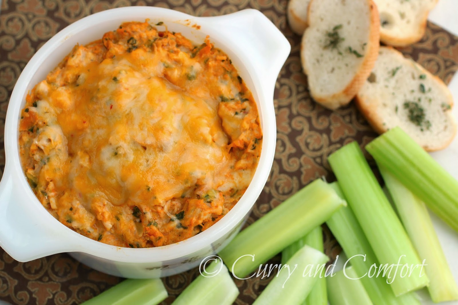 Kitchen Simmer Buffalo Chicken and Spinach Dip