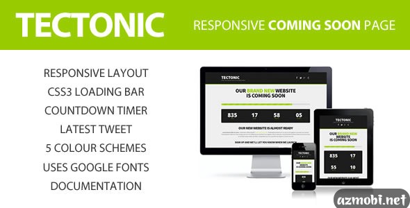 Tectonic - Responsive Coming Soon Page