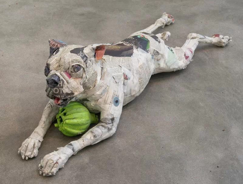 Impressive Paper Mache Sculptures of Dogs Gone Wild Junkculture