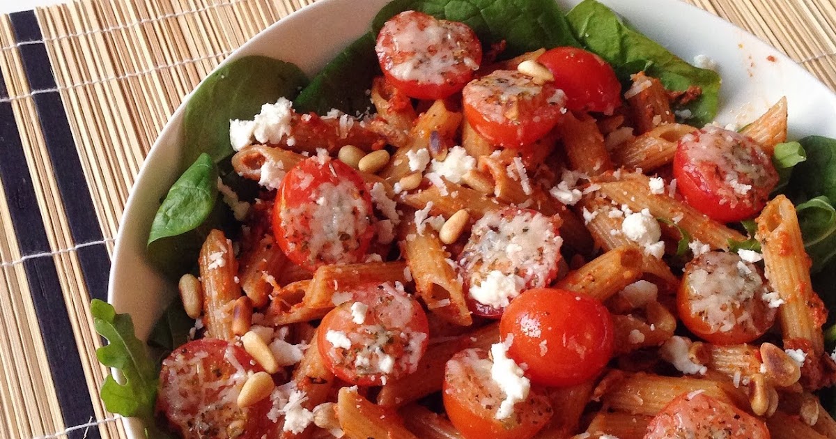 Healthy Living in Heels My favorite Red Pesto Pasta! (V)