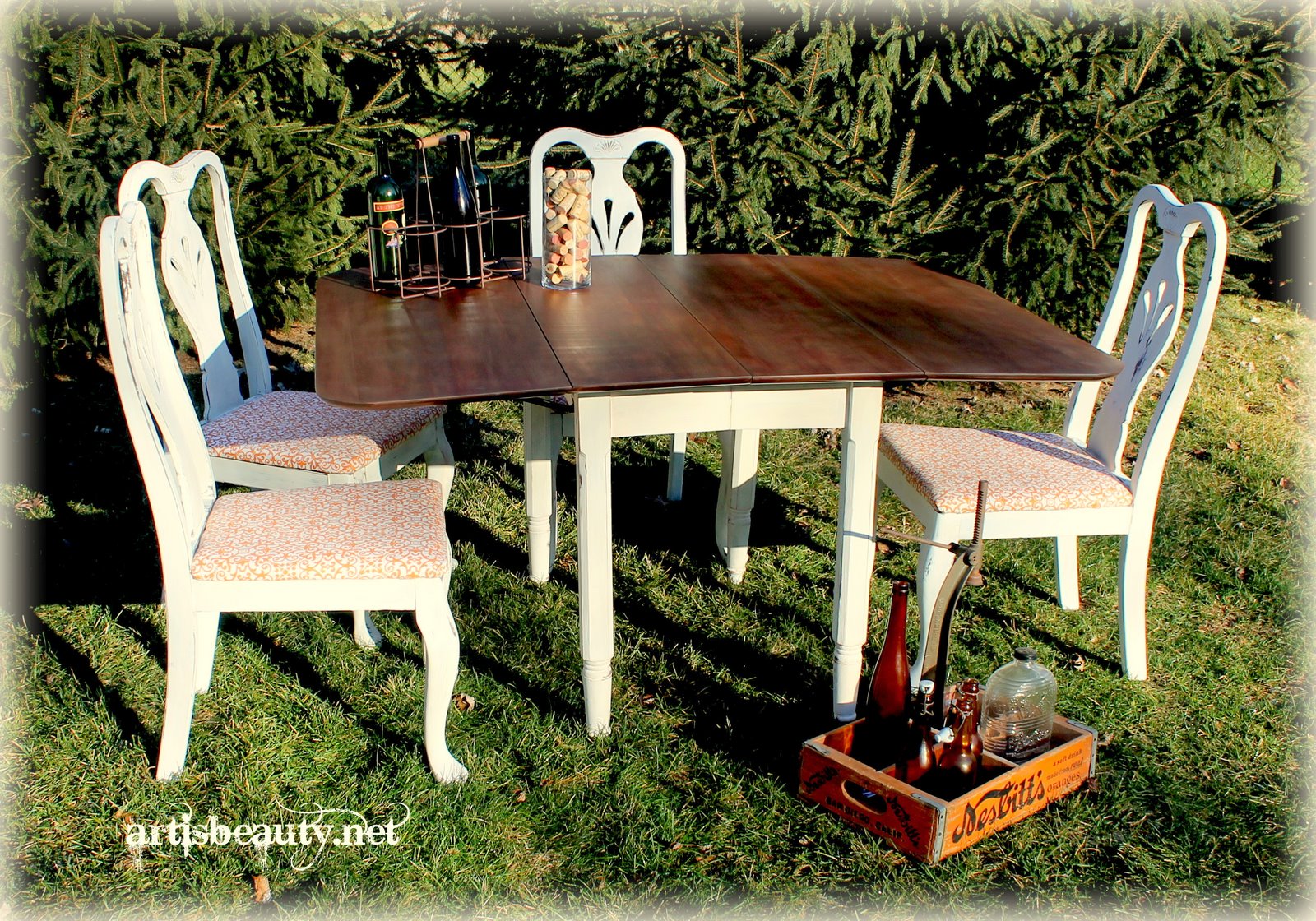 ART IS BEAUTY Homemade Chalk Paint dining set