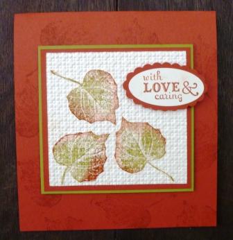 embossed leaf