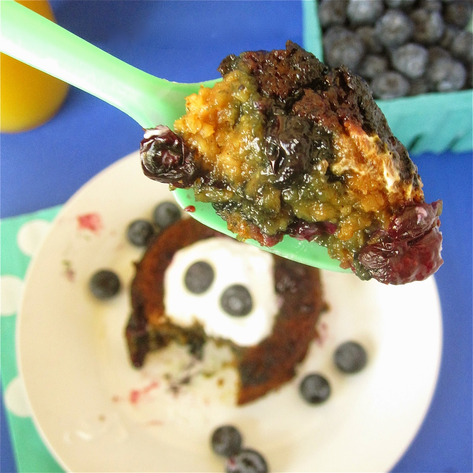SingleServing Skinny "Blueberry Muffin" Baked Oatmeal (eggfree, dairy