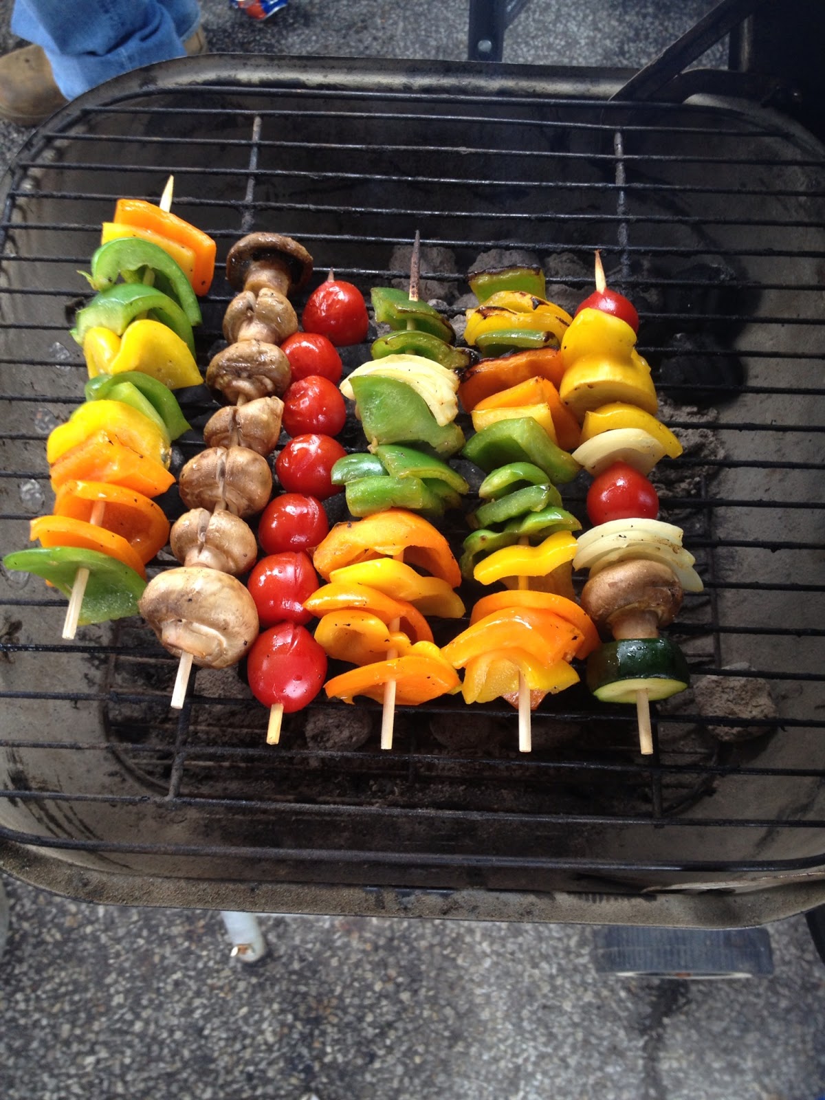 Hold the Pigskin A Vegan Tailgate Blog Kabob Blitz Tempeh Veggie