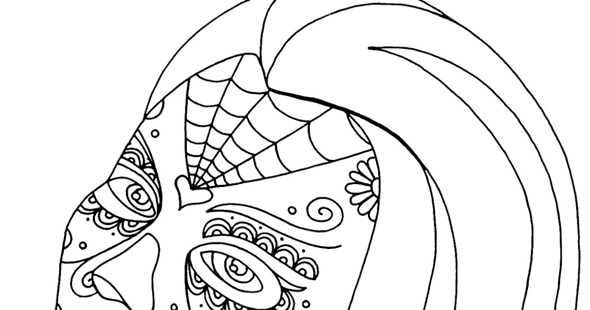 Yucca Flats, N.M.: Wenchkin's Coloring Pages - Dia de los Lily Munster