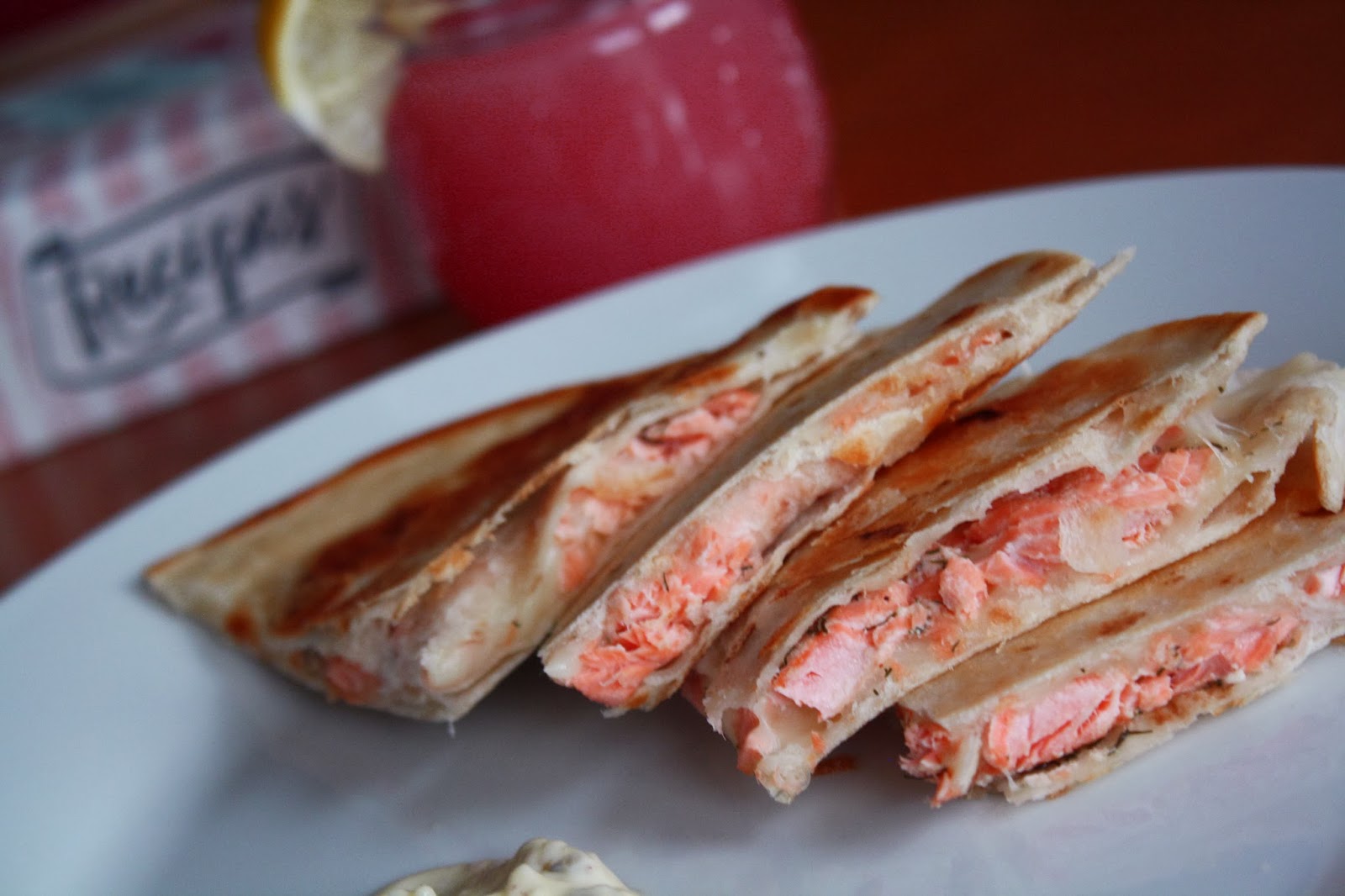 With Roots in Miso Evenings on the Deck with French Onion Soup and Grilled Salmon Quesadillas