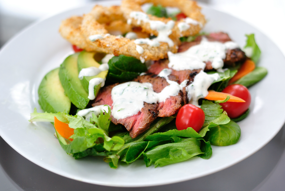 The Bestest Recipes Online Steakhouse Salad with Horseradish Dressing
