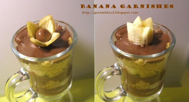 how to carve flower of banana