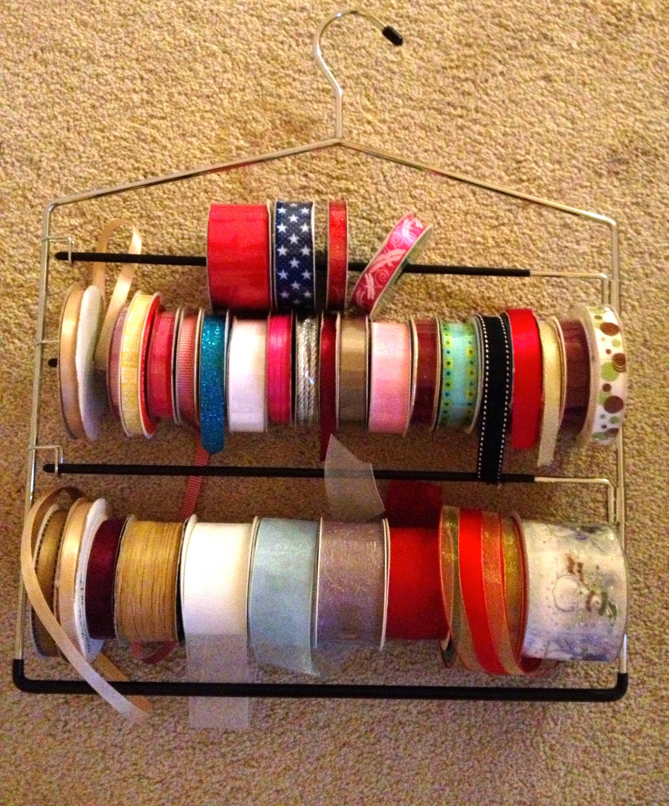 A Crafter in Chaos Baby Gift Basket and Ribbon Organizer