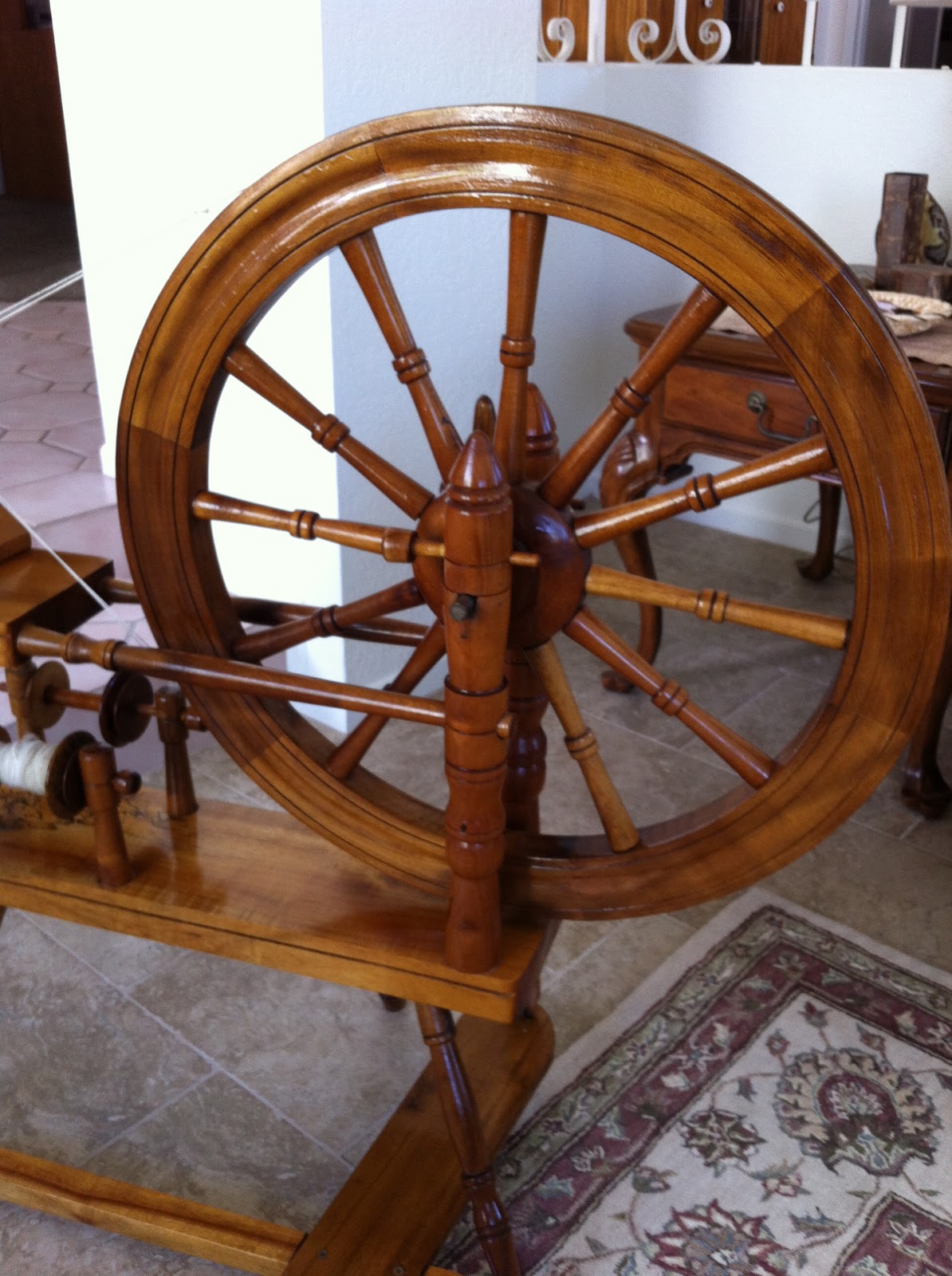 Paint Spin Knit: A Spinning Wheel Finds A New Home