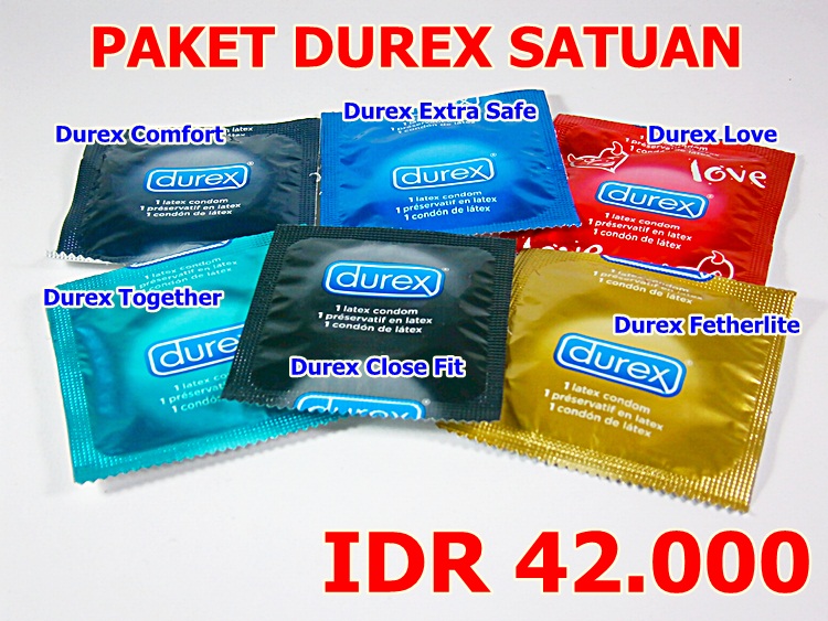 Jual Kondom dan Alat Bantu Seks Lainnya Paket+Durex+Satuan
