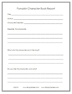 Summer book report form for students entering 6th grade