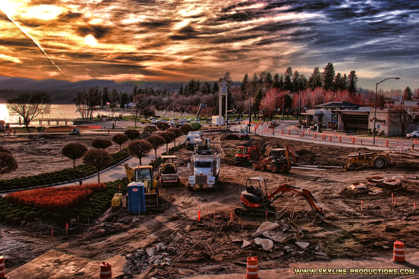 Skyline Productions Construction around The Coeur d'Alene Resort
