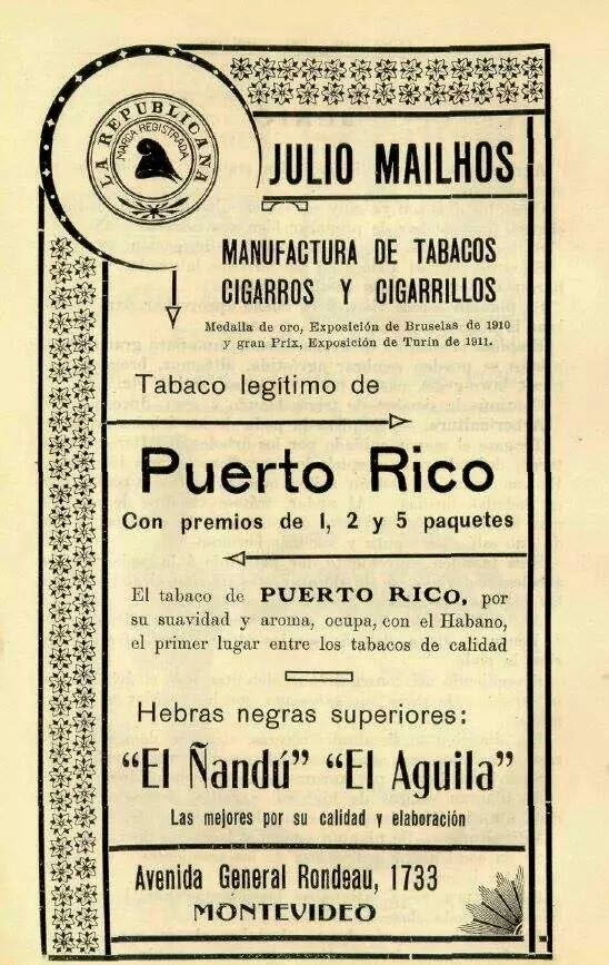 Tabaco en hebra Ñandu y El aguila Tabaco en hebra Ñandu y El aguila