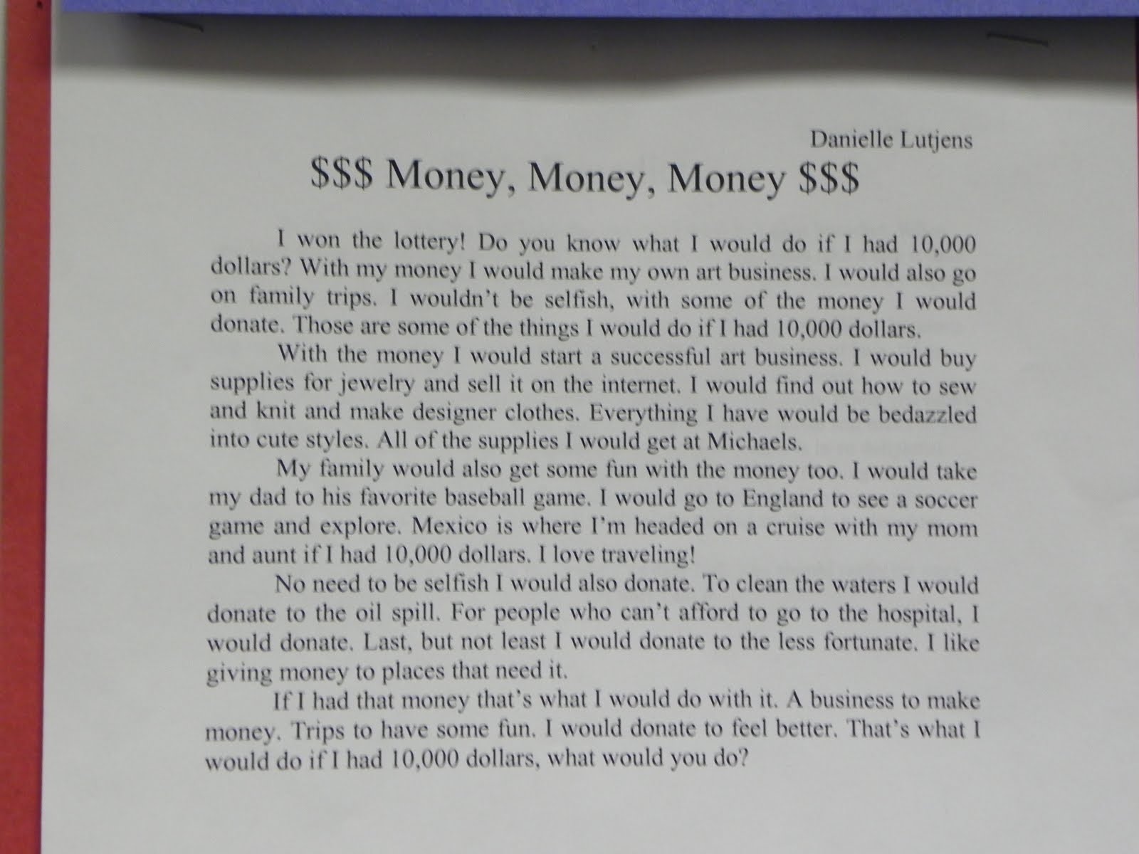 Essay on if i win a lottery of 1 crore picture