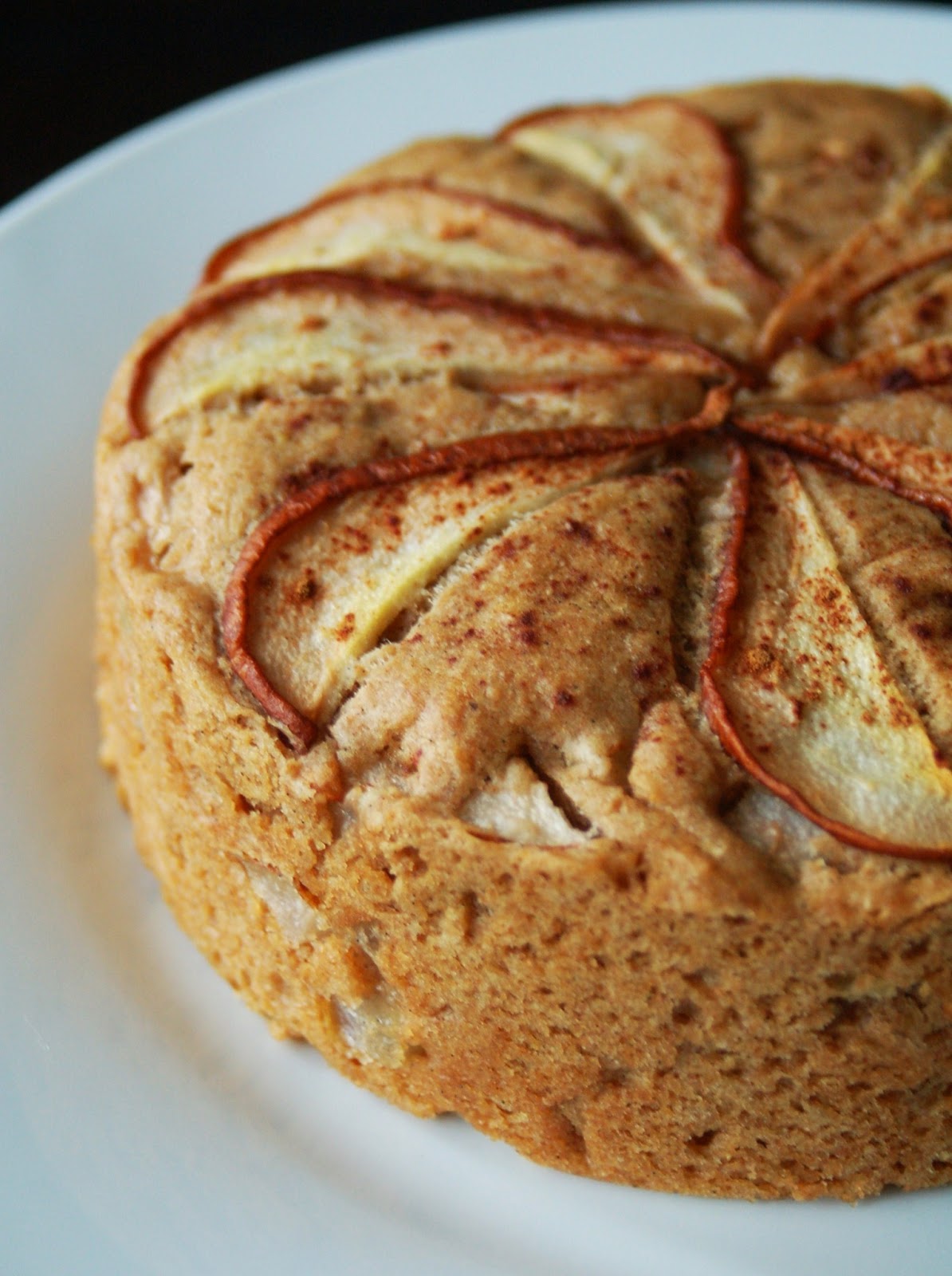 For the Love of Leaves Vanilla Pear Cake (Vegan)