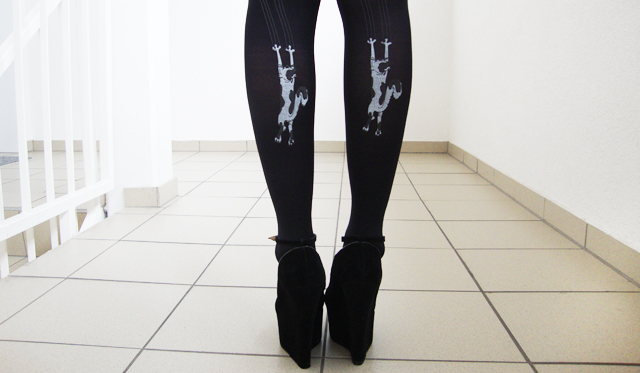 Cat tights cat, tights, wedges, shoes