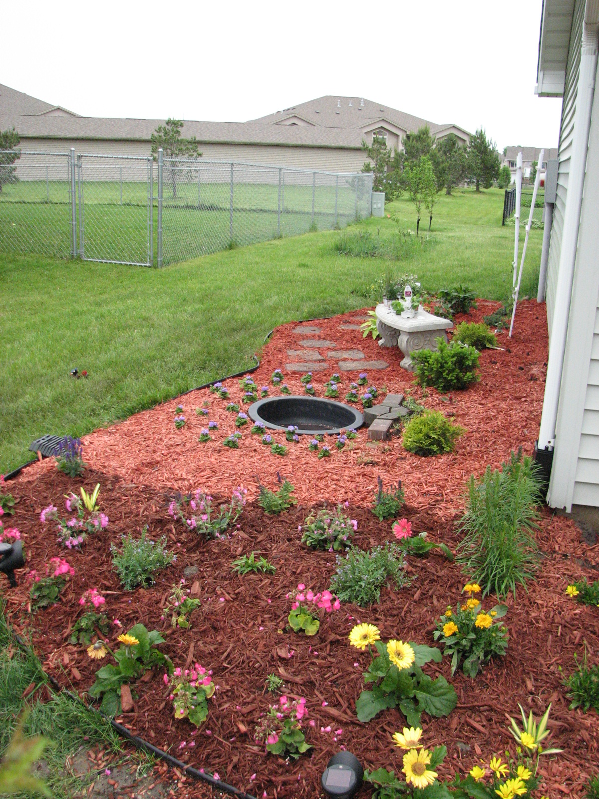 A Rohlk Farm Landscaping North side of house