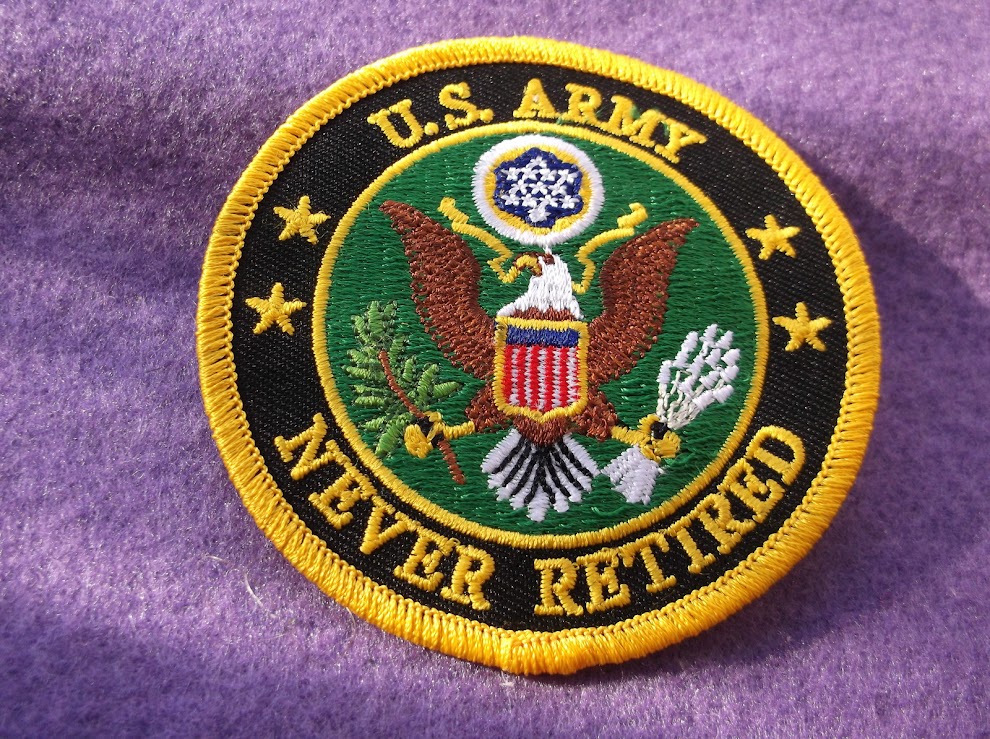 U.S. ARMY FLAG NEVER RETIRED
