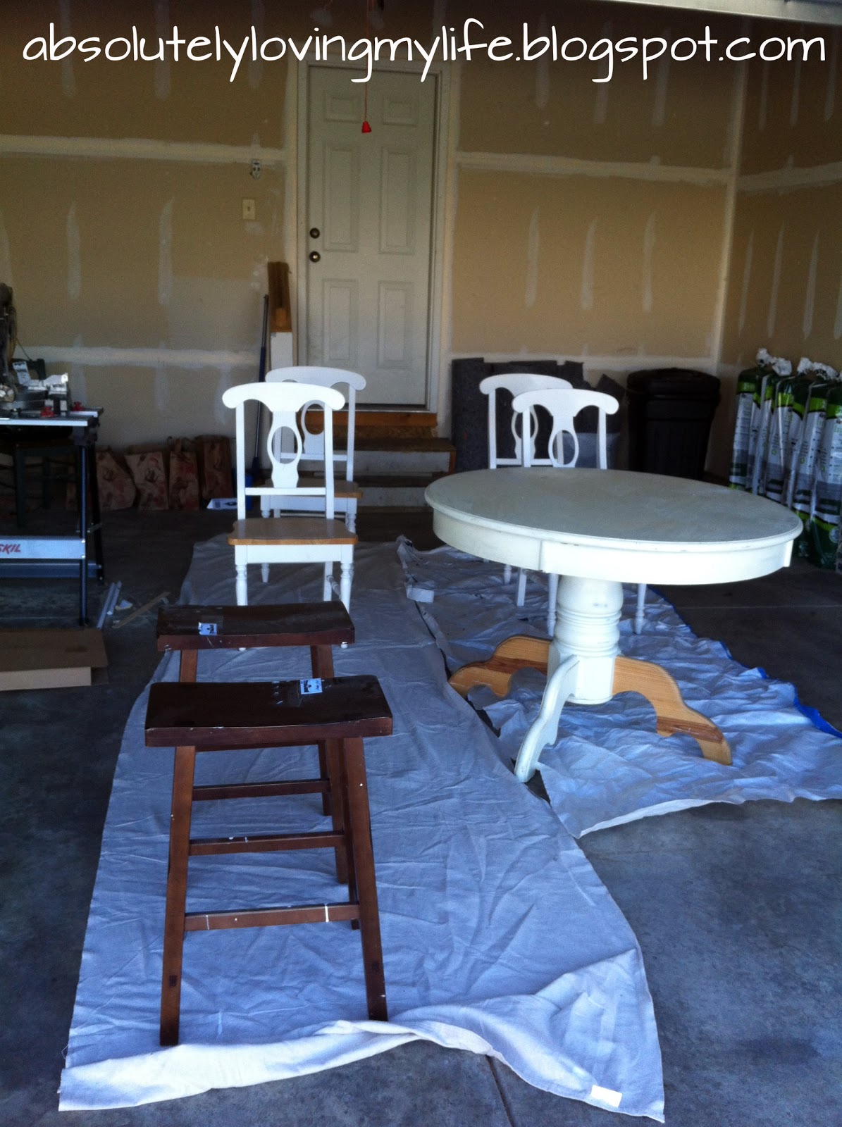 Loving Life Refinished Craigslist Kitchen Table No Streaks and No
