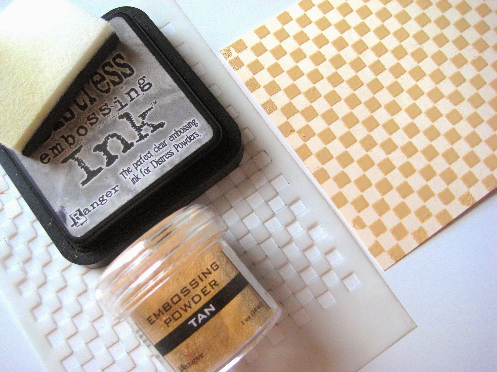 Studio 490 creating custom embossing powders...