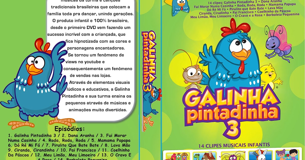 DVD: Galinha pintadinha 3 - Lacrado - Pouso Cultural