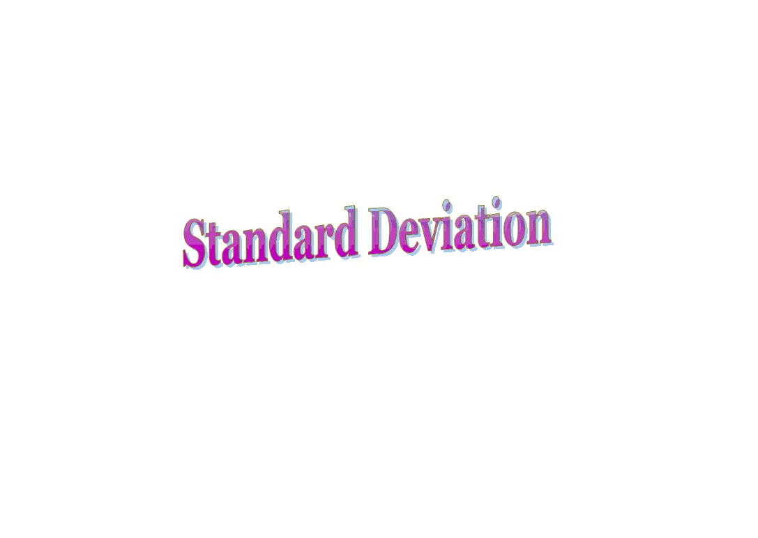 Statistics for college students Standard Deviation