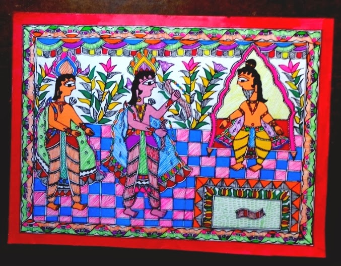 Madhubani Painting (Bihar) IMAGES, GIF, ANIMATED GIF, WALLPAPER, STICKER FOR WHATSAPP & FACEBOOK