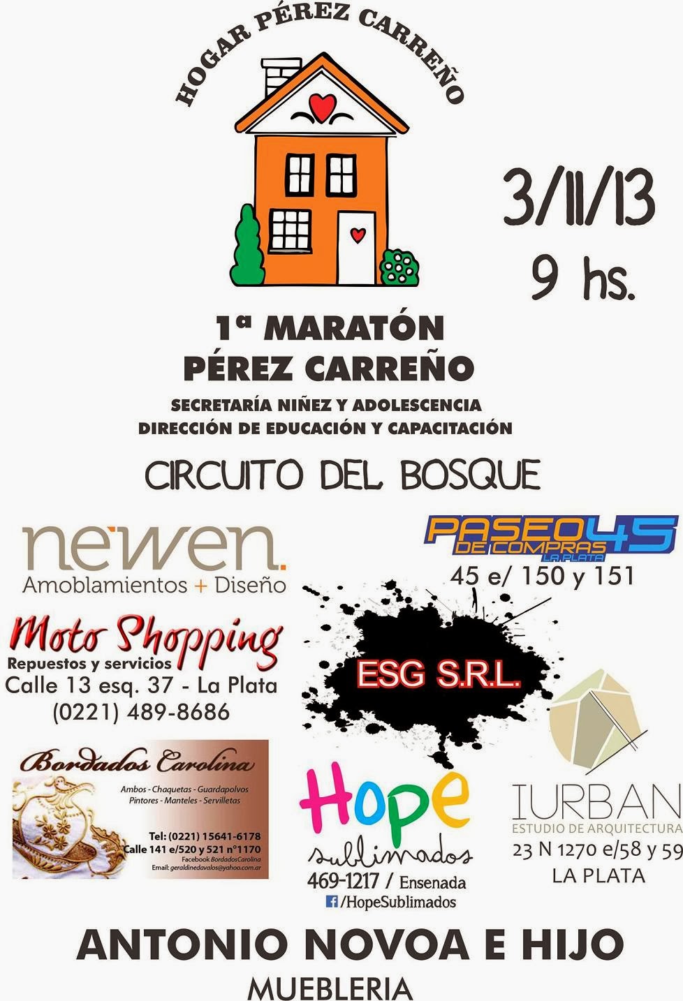 Volantes de carreras Prueba Altica puntable Circulo Atletas Veteranos