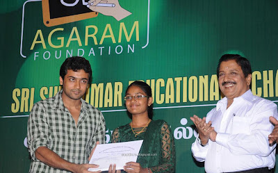 Surya at agaram foundation award event stills