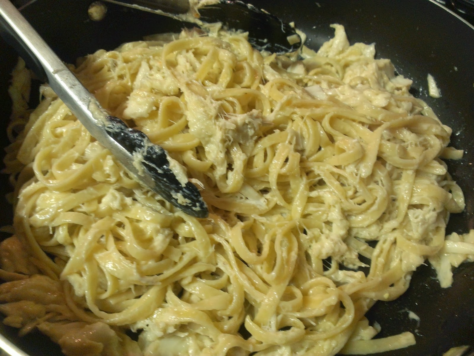 The Hungry Hood Fettuccine Alfredo with Lump Crab Meat & Brussels Sprouts