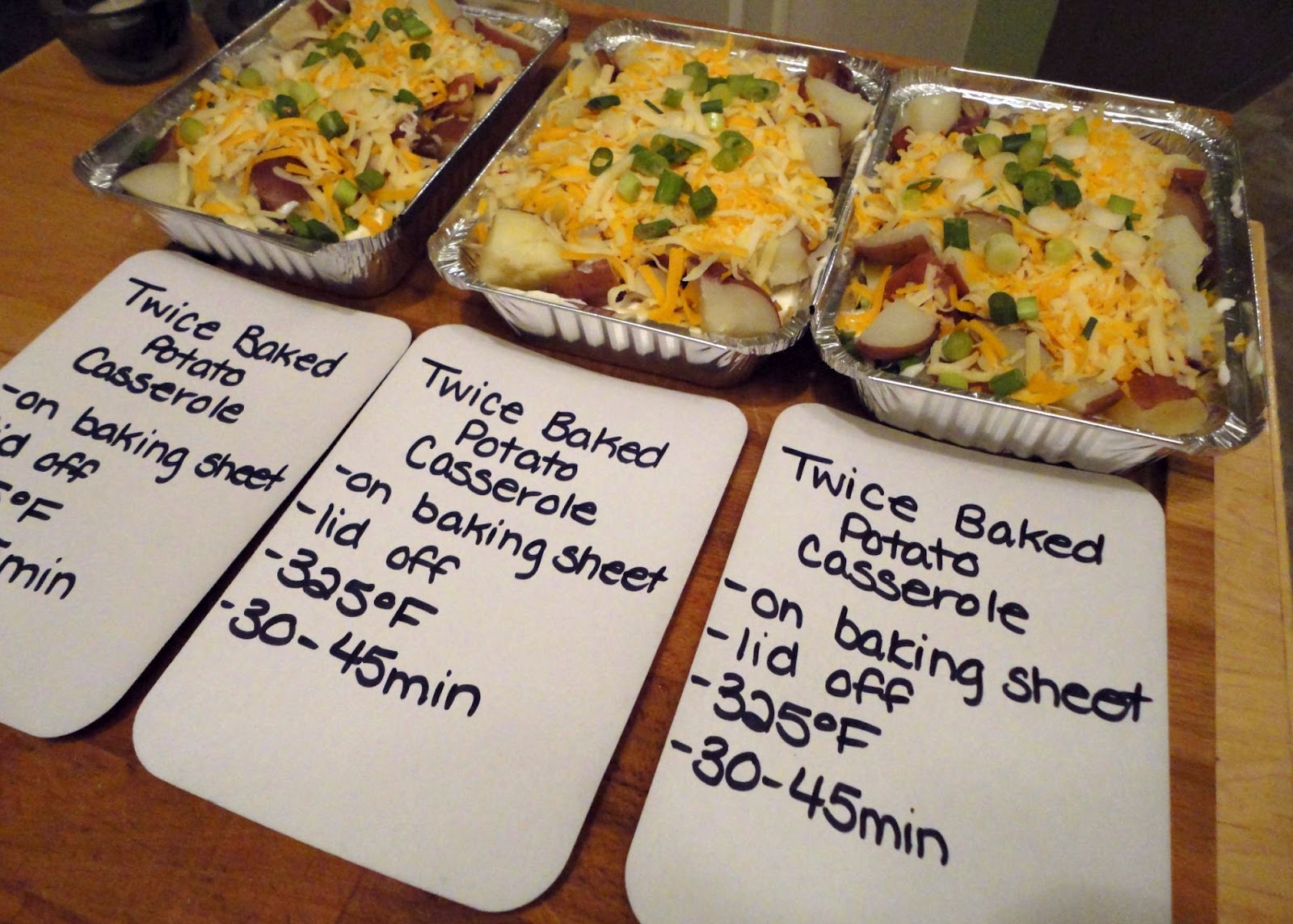 C's Freezer Friendly Baked Potato Casserole