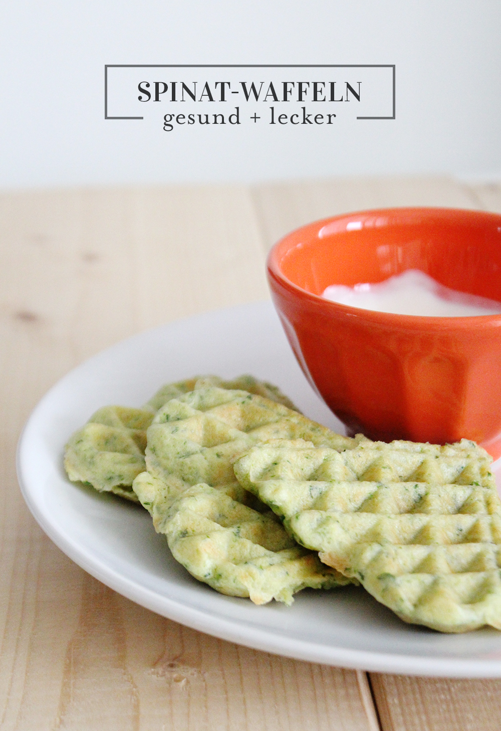 Spinat-Waffeln für Kinder