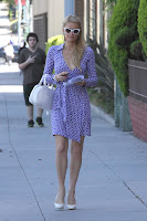 Paris Hilton in a short dress