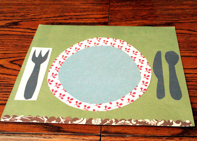 Table setting DIY for kids placemat easy craft