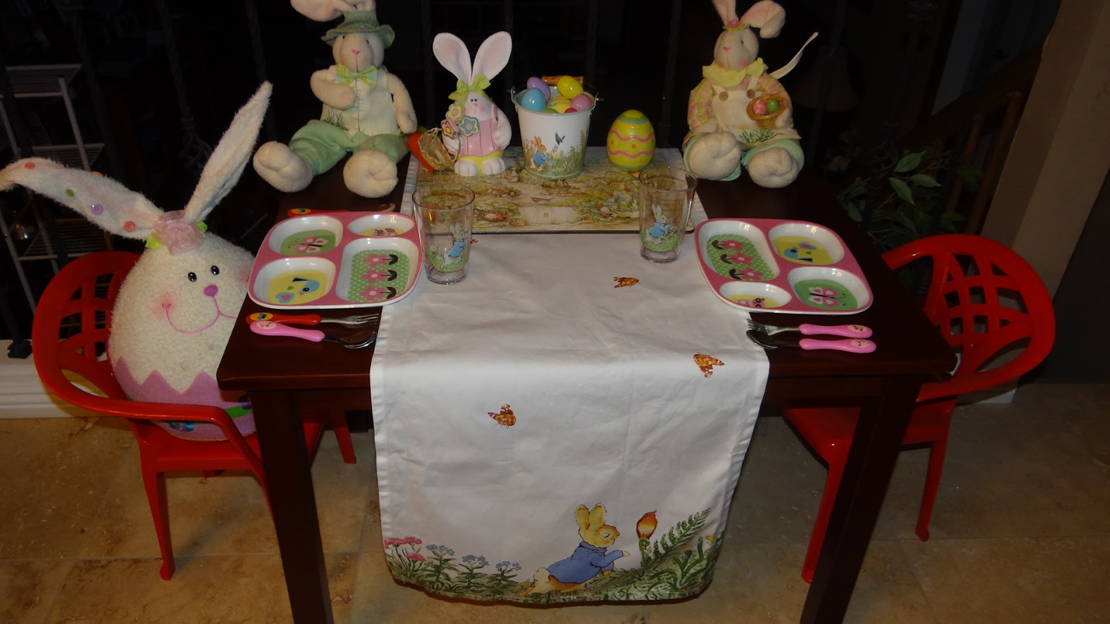 Easter Decorations And Pottery Barn Kiddie Table