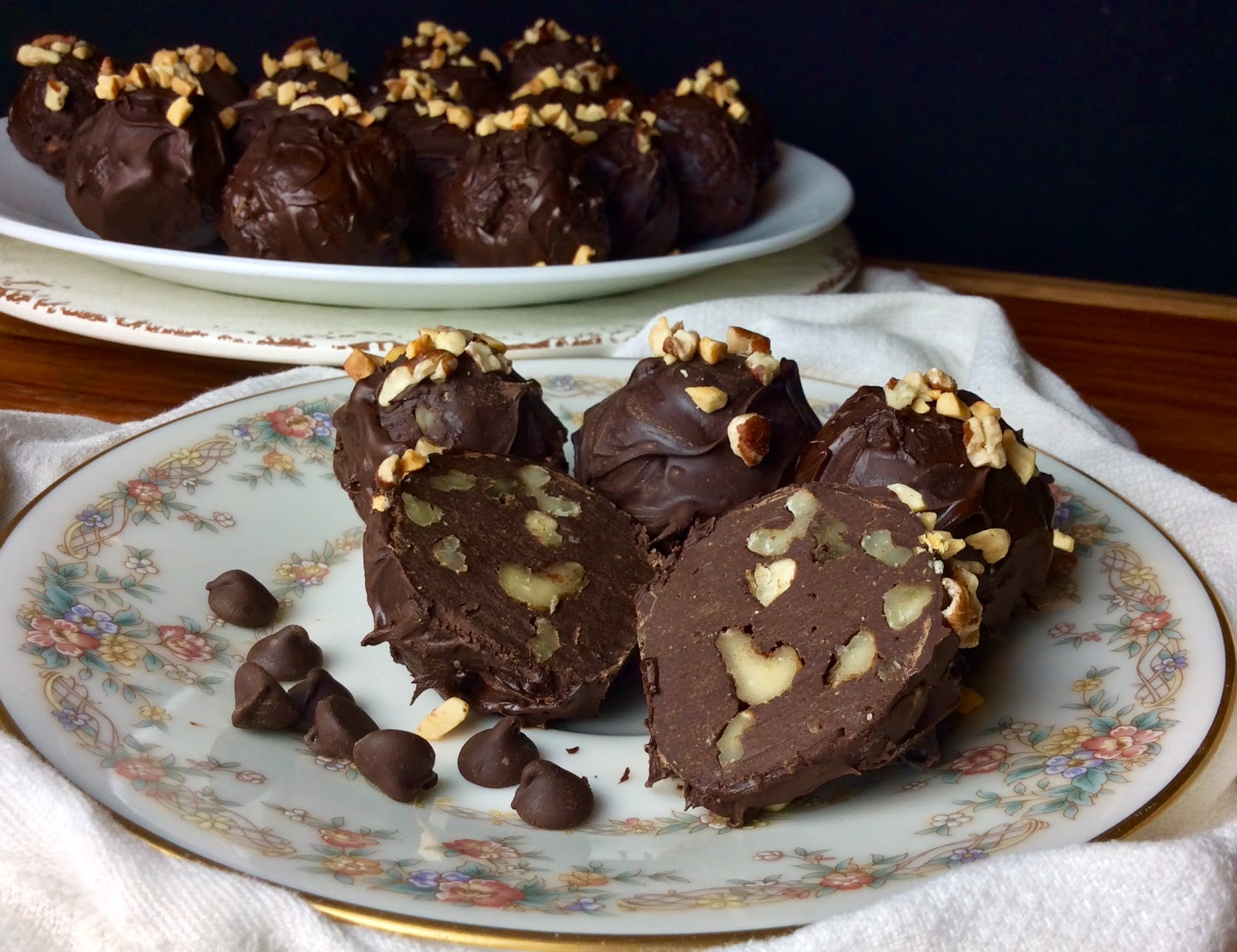 Food Fitness by Paige Dark Chocolate Walnut Truffles